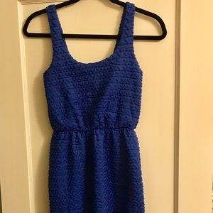 Maude Blue Textured Dress